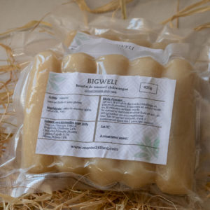 Bigweli - boudin de manioc - Chikwangue par 5 batons, poids total : 400g